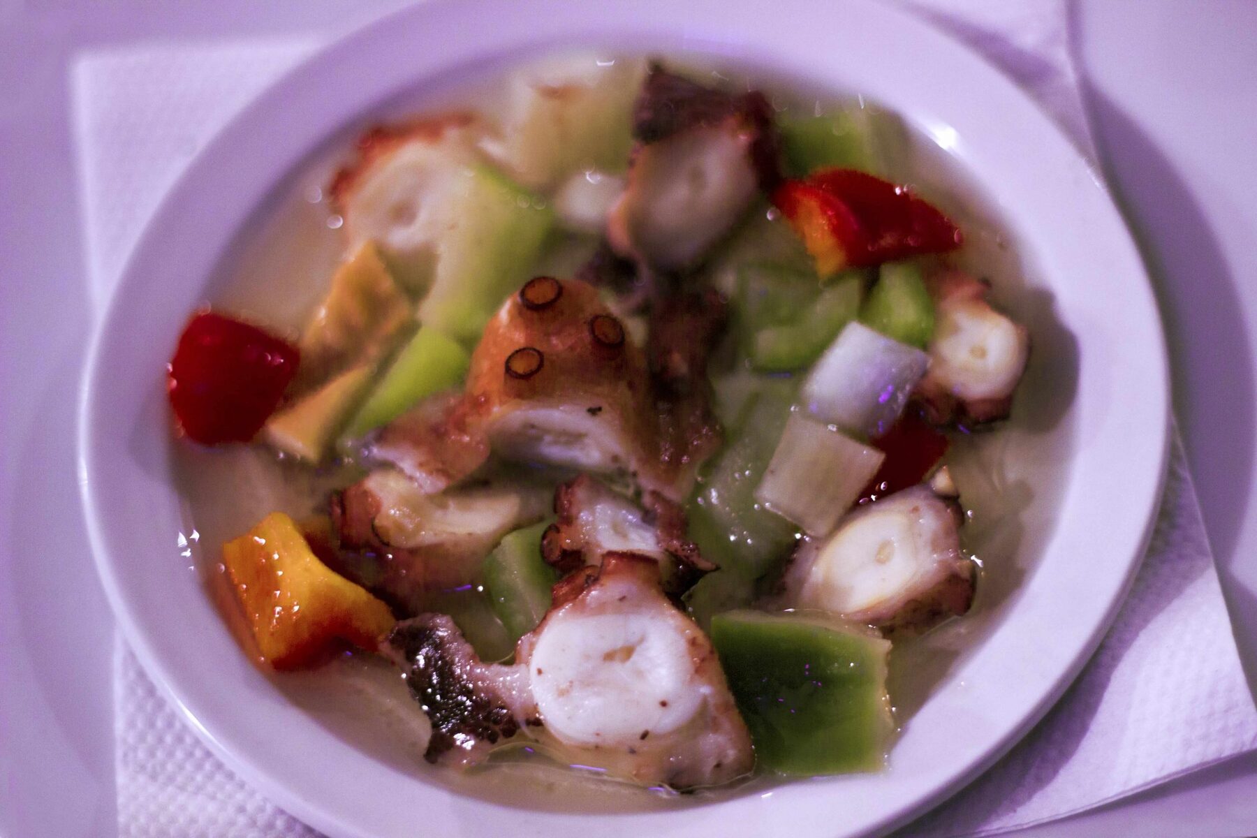 Pulpo met vinaigrette